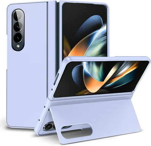 Vista 7 de Funda para Samsung Galaxy Z Fold 4 [soporte magnético oculto], Z Fold 4 0.18 oz Kickstand Funda para teléfono delgada y dura PC parachoques a prueba