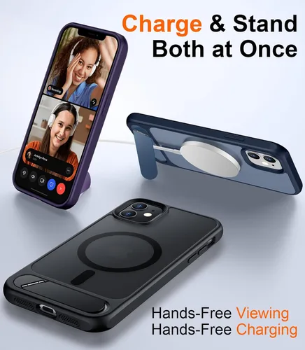 Vista 2 de Funda para iPhone 11 con compatibilidad magnética, [Soporte invisible incorporado][Compatible con MagSafe]