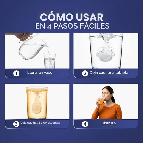 Vista 7 de Nutrazul Tabletas efervescentes de magnesio activo y zinc, ayudan a mantener la función muscular y el equilibrio de electrolitos, suplemento