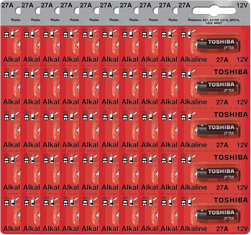 Vista 10 de TOSHIBA Batería alcalina 27A GP27A MN27 A27BP de 12 voltios (2 baterías)