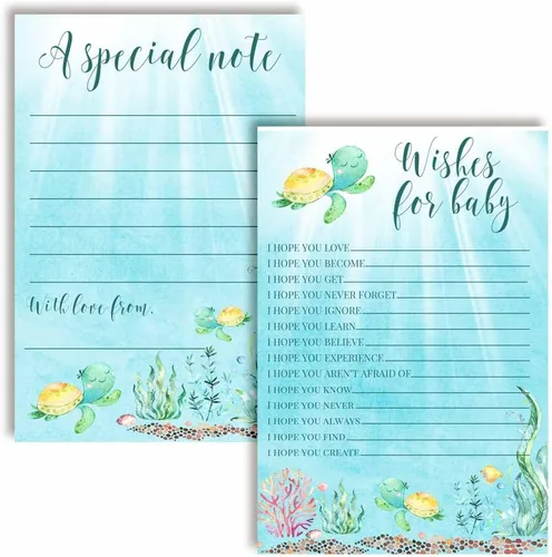 Vista 12 de Amanda Creation Adventure Awaits Baby Wishes Cards 20, 4 x 6 pulgadas, gran recuerdo y actividad divertida para baby showers, deseos para recuerdos