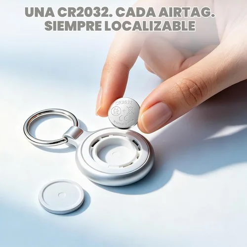 Vista 3 de CR2032 - Batería para llave de coche: baterías de litio de 3 V, paquete de 10 pilas CR 2032 para reloj de seguimiento remoto, reemplazo de juguetes