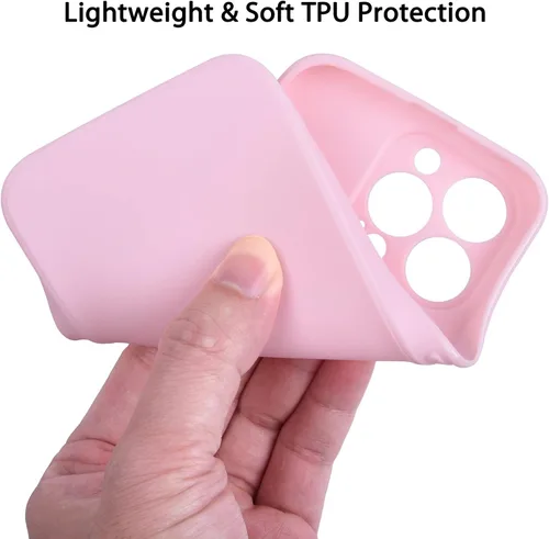 Vista 6 de Wisdompro Funda delgada suave del teléfono de TPU para el iPhone 13 Pro Max - 5 colores dulces 5 Pack Bundle Extra Thin TPU Gel Protective Case