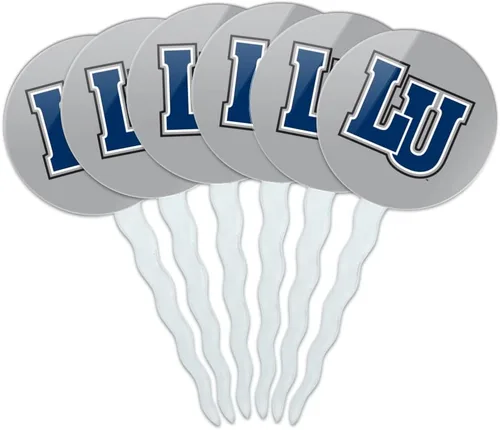 Vista 214 de Abilene Christian - Juego de 6 palillos para cupcakes con logotipo secundario
