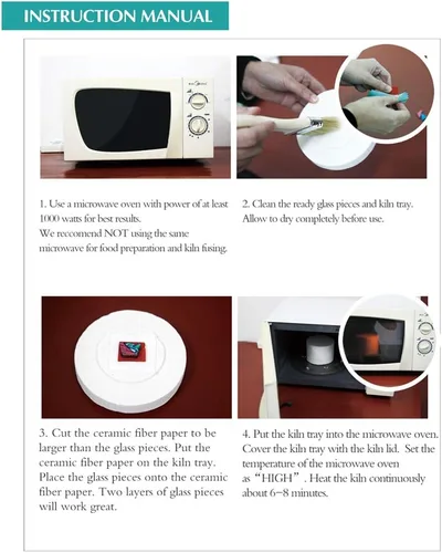 Vista 4 de WICAND Horno de microondas para bricolaje Fusión de vidrio Herramientas de fabricación de joyas