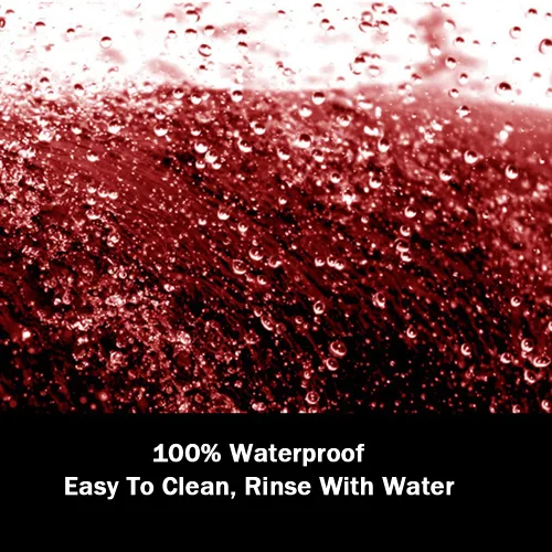 Vista 7 de Zishine - Sábanas de vinilo impermeables tamaño Queen para masaje de aceite, spa, 83 x 67 pulgadas, color rojo