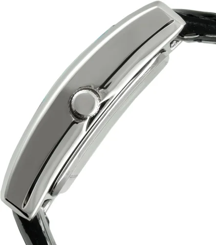 Vista 2 de Peugeot - Reloj de pulsera rectangular en forma de H para mujer con correa de muñeca a juego, Reloj de mujer en forma de H