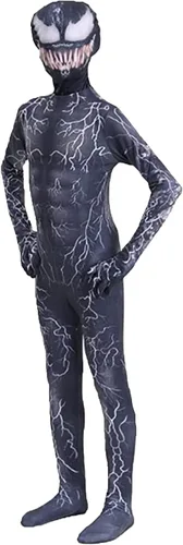 Vista 5 de Super hero role play jumpsuit 3D style children's performance costume is compatible with Halloween costume