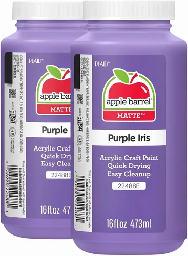 Vista 29 de Apple Barrel pintura acrílica, 16 onzas, color lirio púrpura Iris púrpura