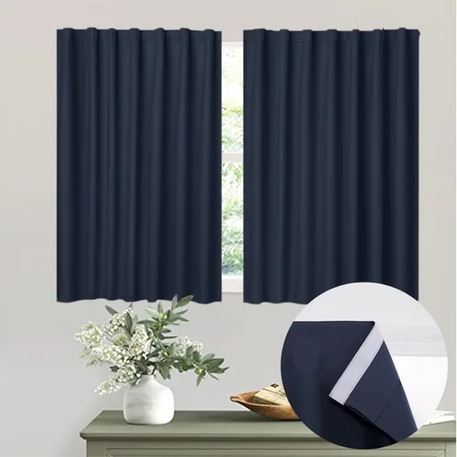 Vista 13 de Muamar Cortinas opacas sin taladro, paneles de cortina para ventana fáciles de instalar, juego de 2 paneles de cortinas portátiles para dormitorio