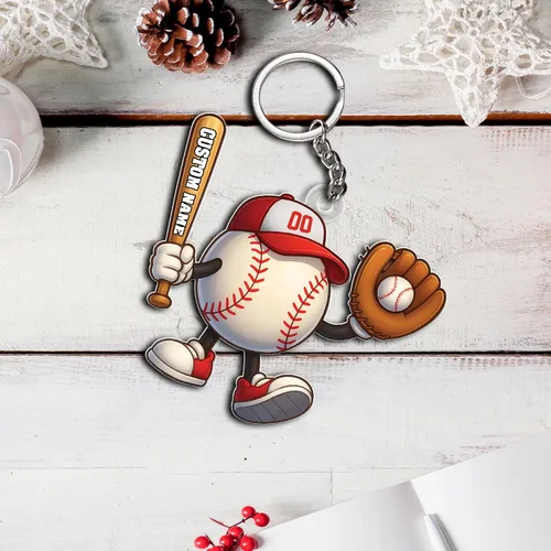 Vista 2 de Personalized Baseball Christmas Ornament Custom Player Gift Decor 25on335