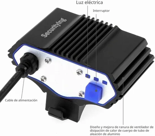 Vista 6 de Faro de la bici de 900 lúmenes, luz impermeable del LED para el ciclismo