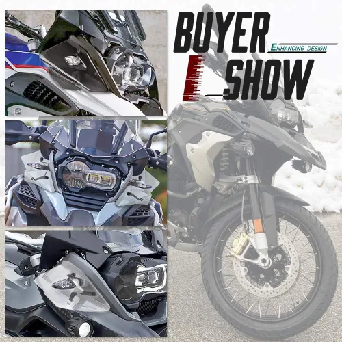 Vista 6 de Protector de parabrisas lateral para motocicleta compatible con B.M.W R1250GS R 1250 GS ADV (2019-2023) R1200GS R1200 GS LC (2013-2019) F750GS
