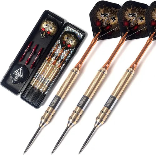 Vista 10 de CUESOUL Dragon Profesional - Dardos de punta de acero 25g/23g/21g/20g