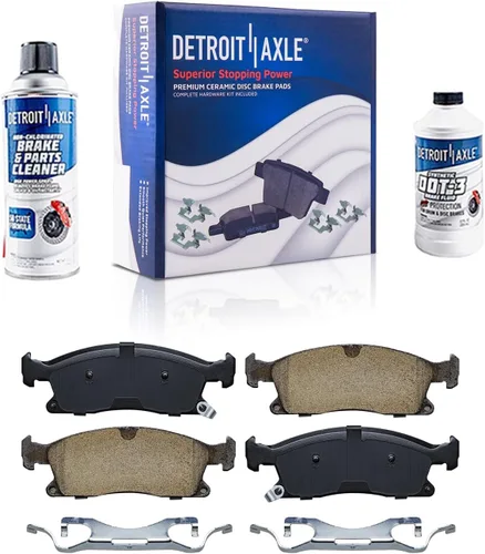 Vista 134 de Detroit Axle - Pinza de disco del lado del acompañante + pastillas de freno de cerámica de repuesto para Lexus HS250H Toyota RAV4 Prius V Scion xB