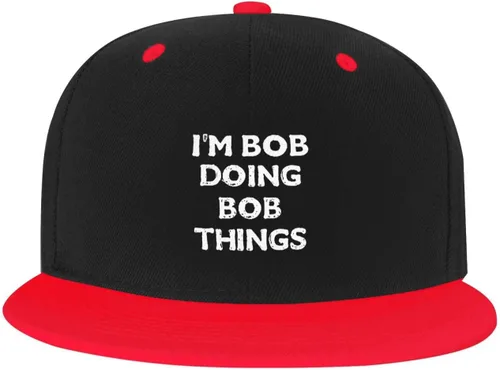 Vista 2 de Unisex Im_Bob_Doing Bob Things Logo Baseball Cap Hat Adjustable Fashion Outdoors Sunhat