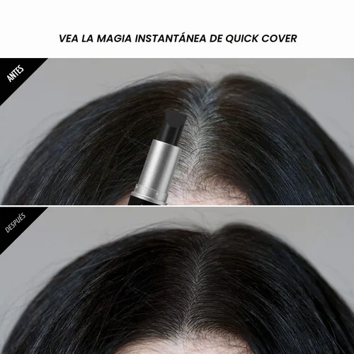 Vista 5 de RED by Kiss Barra de retoque de raíz de cobertura rápida, corrector temporal de cabello gris resistente al agua con cepillo para raíces y barba, 1