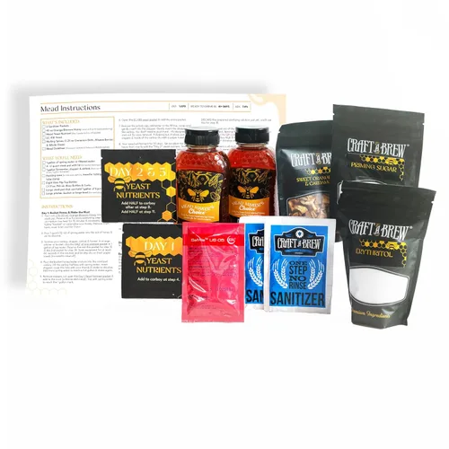 Vista 8 de Craft A Brew - Mead Maker's Choice - Kit de recetas de hidromiel con efecto mariposa - Ingredientes e instrucciones para la fermentación