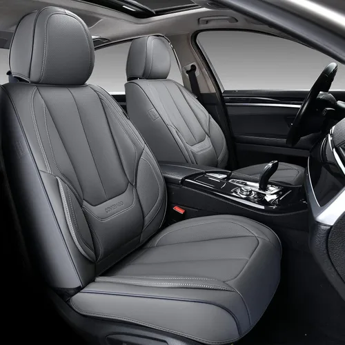 Vista 72 de Coverado - Fundas de asiento de automóvil, fundas de asiento delantero, funda de asiento de automóvil, protector de asiento de automóvil Beige