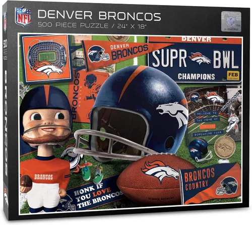 Vista 9 de YouTheFan - Rompecabezas serie retro NFL, 500 piezas