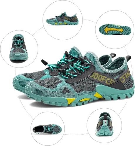 Vista 6 de SOBASO Zapatos de agua para mujeres y hombres, secado rápido, para natación, playa, zapatos acuáticos para deportes acuáticos, buceo, senderismo