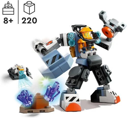 Vista 2 de LEGO City Space Construction Mech Suit Building Set, divertido juguete espacial para niños de 6 años en adelante, idea de regalo espacial para niños