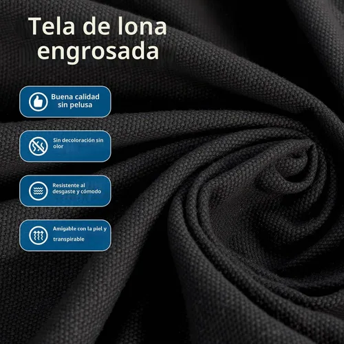 Vista 4 de Hamaca doble de estilo brasileño con flecos, hamaca de patio para 2 personas para patio trasero e interior, tela suave y transpirable, fácil