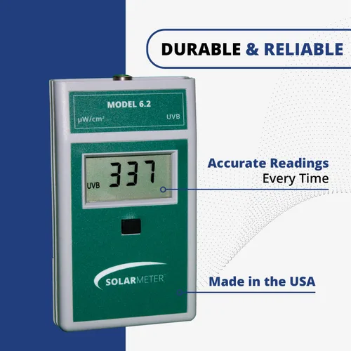 Vista 6 de Solarmeter - Modelo 6,2, medidor sensible UVB para terrarios, medidas 280 – 320nm con rango de 0-1999 µw/cm² .Total UVB.