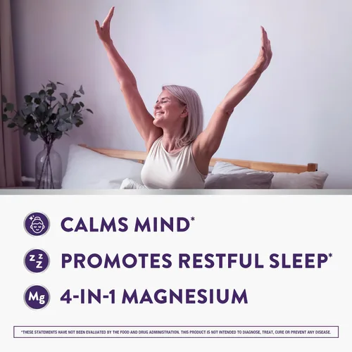 Vista 4 de ZzzQuil Pure Zzzs, +cápsulas de magnesio, L-teanina y magnesio, ayuda para dormir, magnesio 4 en 1: citrato, bisglicinato, óxido y carbonato, ayudas