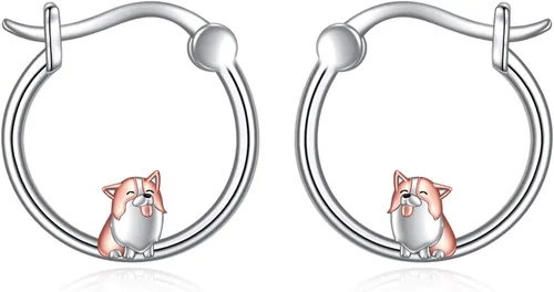 Vista 114 de VONALA Bonitos aretes de aro de plata de ley 925, regalos de cumpleaños para mujer