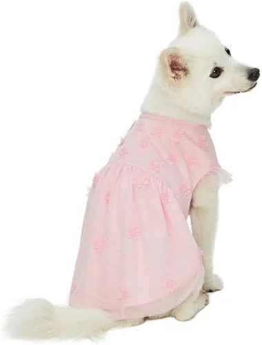 Vista 7 de Blueberry Pet - Más de 10 patrones de la colección floral – collares de perro, arneses, correas, vestidos-arnés o juguetes Rosa (Lovely Pink)