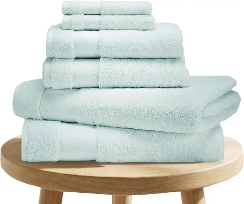 Vista 16 de BIOWEAVES 100% Algodón Orgánico 700 GSM Suave Juego de Toallas Premium de 6 Piezas Certificado GOTS, 2 Toallas de Baño, 2 Toallas de Mano y 2 Paños