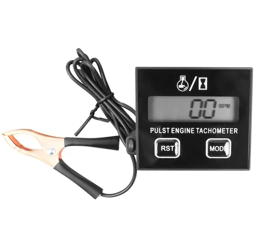 Vista 6 de Herramienta de tacómetro digital inductivo para motor pequeño RPM adecuada para motosierra, recortadora, generador, cortacésped, RV, ATV, bicicleta