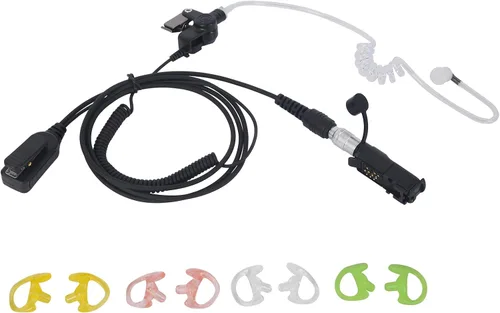 Vista 3 de xpr3300e xpr3500e xpr 3300e 3500e auricular QD de liberación rápida de desconexión rápida con micrófono PTT compatible con Motorola Radio
