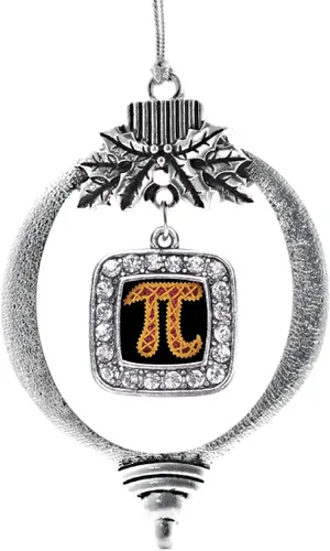 Vista 30 de Inspired Silver - Nana púrpura - Adorno de Navidad plateado - Adorno cuadrado para árbol de Navidad con circonita cúbica - Decoración colgante