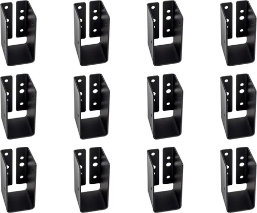 Vista 19 de Simpson Strong-Tie APLH24R Outdoor Accents ZMAX, colgador de vigas de luz negra para 2x4 áspero (paquete de 12)