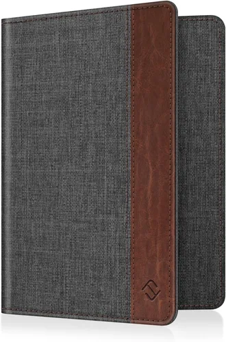 Vista 18 de Fintie - Funda para pasaporte, billetera de viaje delgada con bloqueo RFID, estuche para tarjetas, protector para pasaporte, elementos esenciales