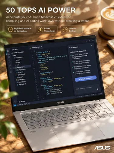 Vista 2 de ASUS Vivobook - Laptop táctil de 16 pulgadas AMD Ryzen AI 9 465 32GB DDR5