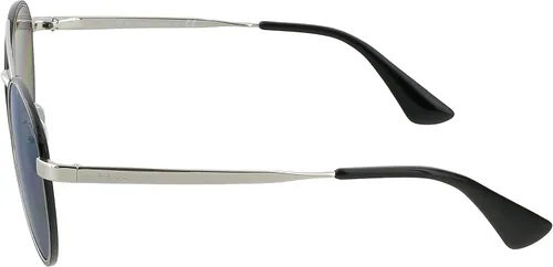 Vista 3 de Prada PR63TS - Gafas de sol 1AB2B0-55 - Marco negro, espejo gris claro plateado PR63TS-1AB2B0-55