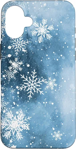 Vista 23 de Funda para iPhone 17 con diseño de copos de nieve con diseño de cristales helados