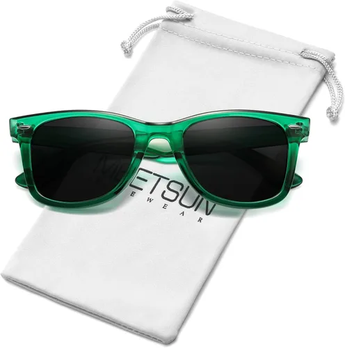 Vista 123 de MEETSUN Polarized Sunglasses for Women Men Classic Retro Square Frame Driving Sun Glasses UV Protection