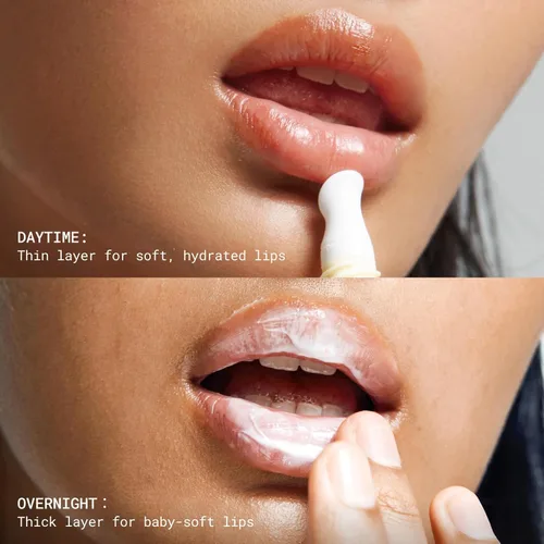 Vista 7 de JUNO & Co. Leche labial, bálsamo labial hidratante por día y mascarilla intensiva para labios por la noche, 0.3 fl oz/0.33 fl.oz