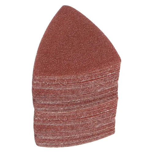 Vista 22 de HARFINGTON 60 piezas de papel de lija triangular de gancho y bucle, 40 granos, almohadillas de lijado de óxido de aluminio de 3-1/8 pulgadas, papel