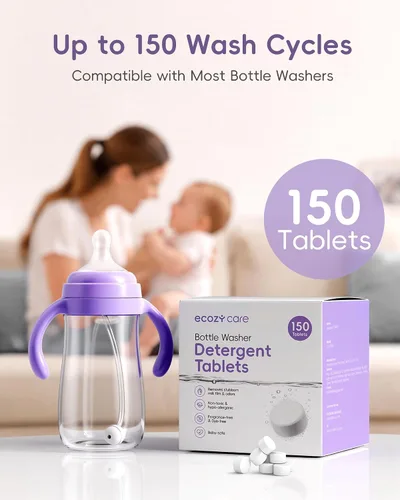 Vista 7 de ecozy care 150 Count Bottle Washer Detergent Tablets, Baby Bottle Washer