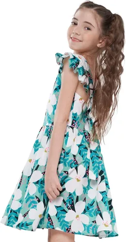 Vista 106 de Vestido de verano para niña, de algodón, con diseño floral