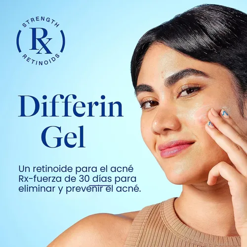 Vista 3 de Kit de cuidado de la piel para acné Differin, tratamiento de acné con retinoide Differin Gel para la cara con 0.1% de adapalene y 5% de peróxido