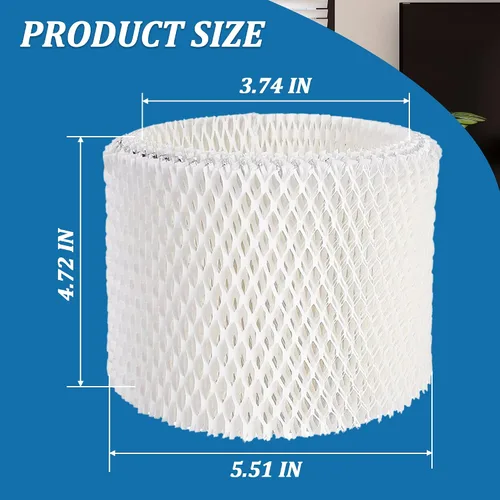 Vista 2 de Cenipar WF2 - Filtros humidificadores de repuesto para Kaz para filtros humidificadores Vicks V3100, V3500, V3700, V3900 Enviracaire ECM-500 Sunbeam