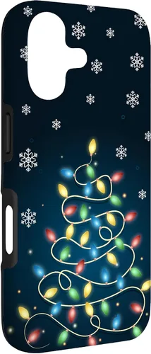 Vista 3 de Christmas Lights ICY Crystals Theme Snowflake Case for iPhone 17