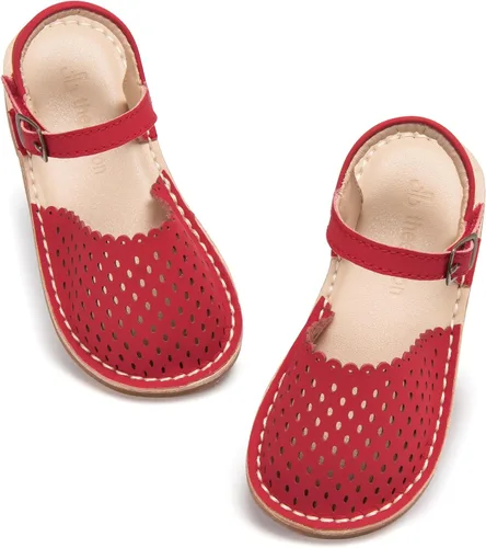 Vista 65 de THEE BRON Sandalias cómodas para niñas, zapatos para niños, sandalias rellenas