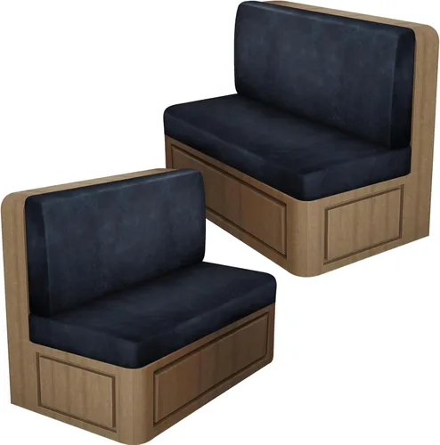 Vista 68 de ANARACHON Fundas de cojín elásticas con aspecto de cuero para caravana, fundas de cojín para asiento de cabina de caravana